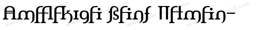 Amerika Sans Roman字体转换